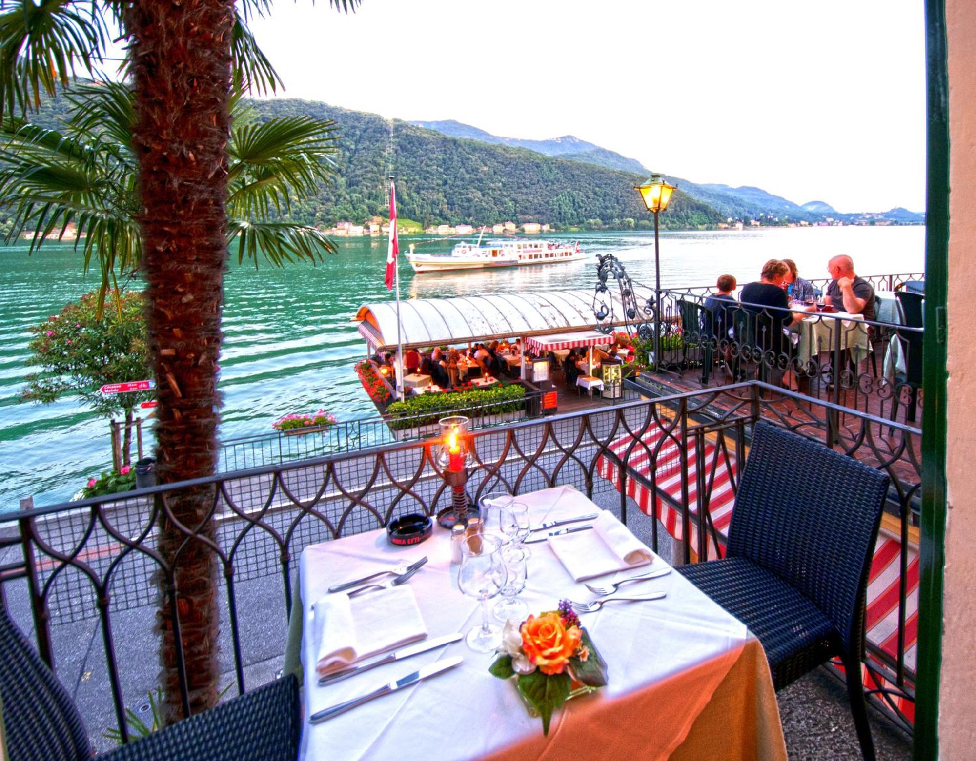 Albergo Ristorante della Posta Morcote Exterior foto